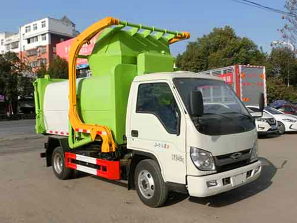 福田轻卡自装卸式垃圾车